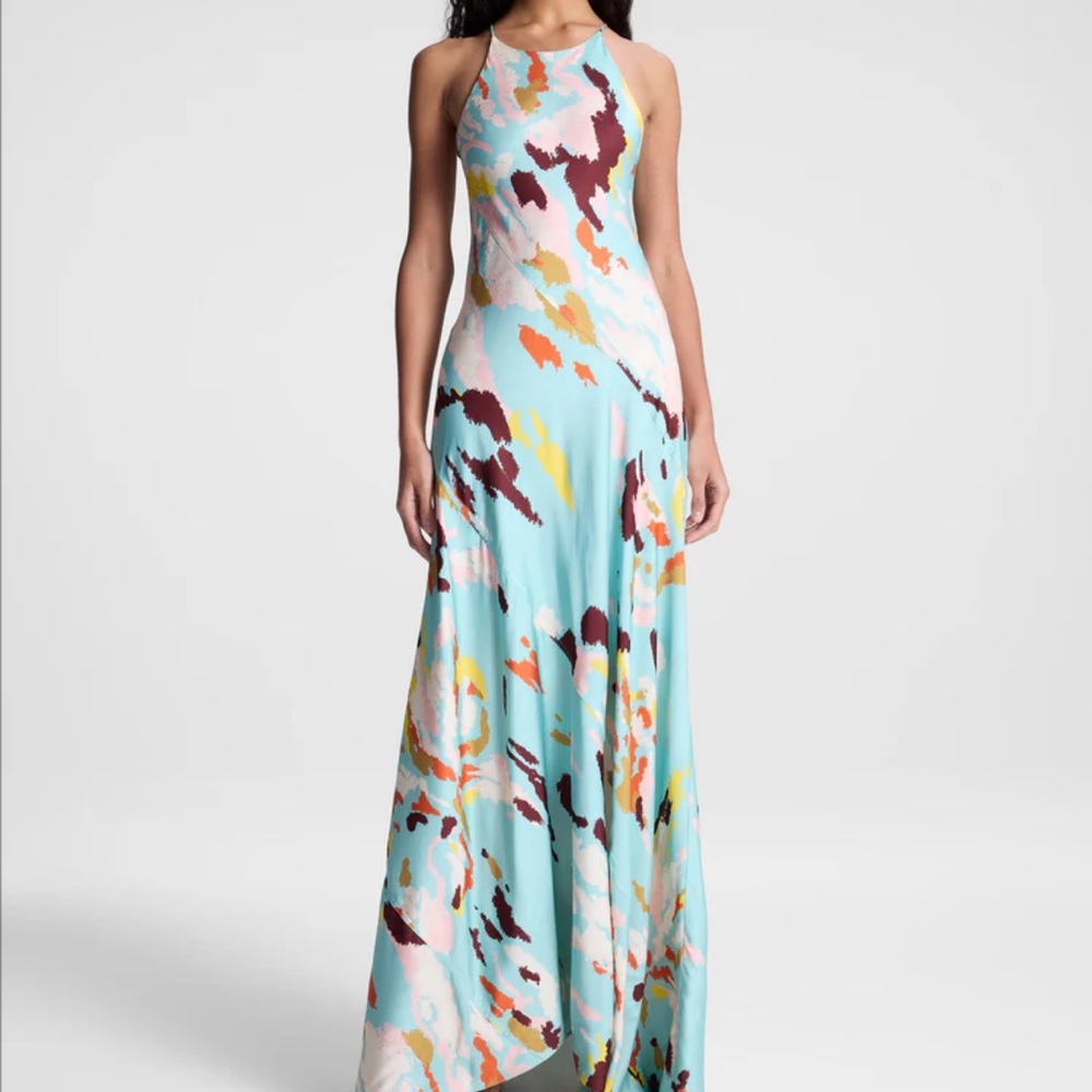 A.L.C. Vibrant Abstract Maxi Dress